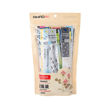 领券3元后6.8元-爱好中性笔笔芯0.5mm纯之风