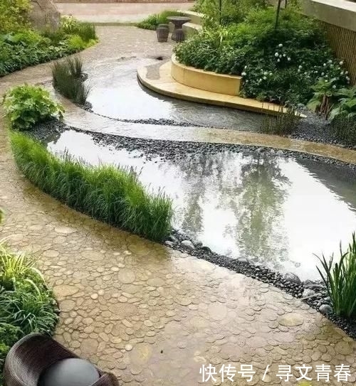  「院子」庭院里的一隅水景 , 美了整个院子