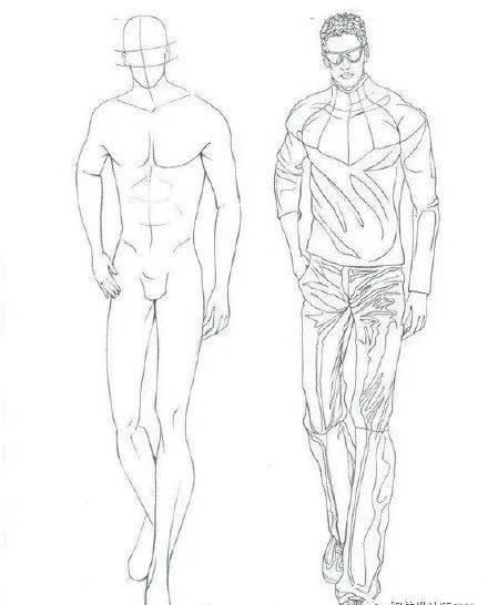  [模特的身]全新-160个服装人体动态【线稿】素材分享！（独家珍藏版）