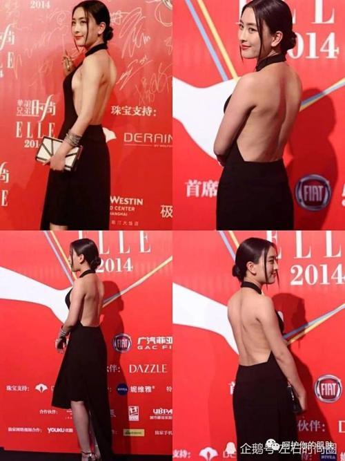 马苏真敢穿，上半身两根带子，裙子开叉到腿根，网友：毛也太多了