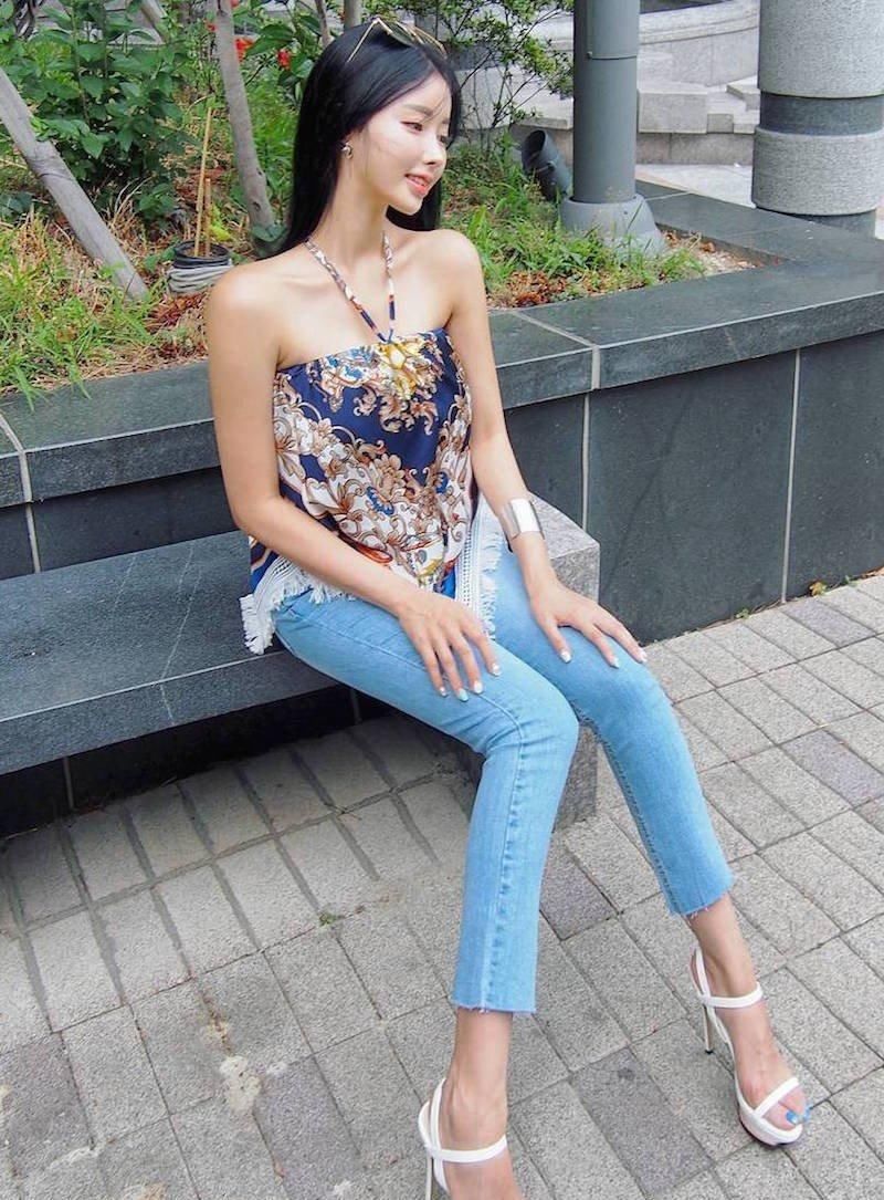 短裤凸显腰身, 拉长视线, 提升个人优雅气质!