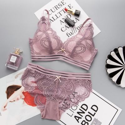 秋天来了，该换新衣了，正火的蕾丝文胸套装，优雅女人味十足