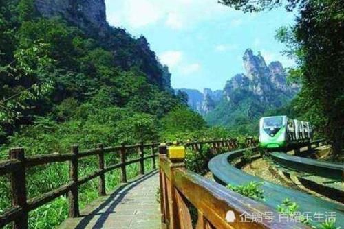 如痴如醉的“十里画廊”，乘坐小火车就可以上去，不需要爬山！