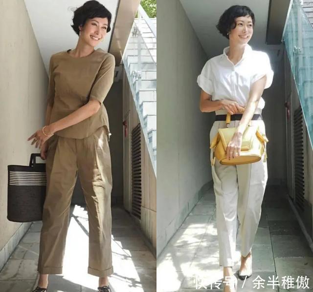 「小裁」女人40岁后穿搭要简约有质感,学习日本时尚女性的穿搭,优雅知性
