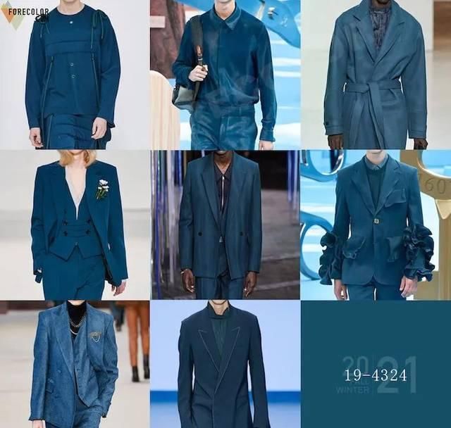  [绿色]20/21秋冬男装周关键色及精彩配色