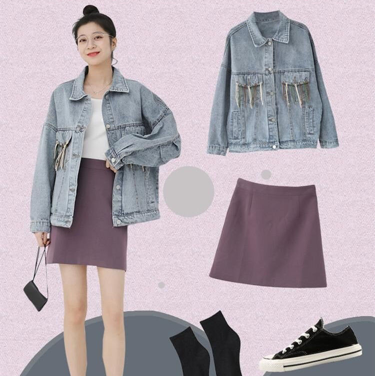  「上课」牛仔连衣裙搭配什么鞋好看 这样的look出街上课都很有范