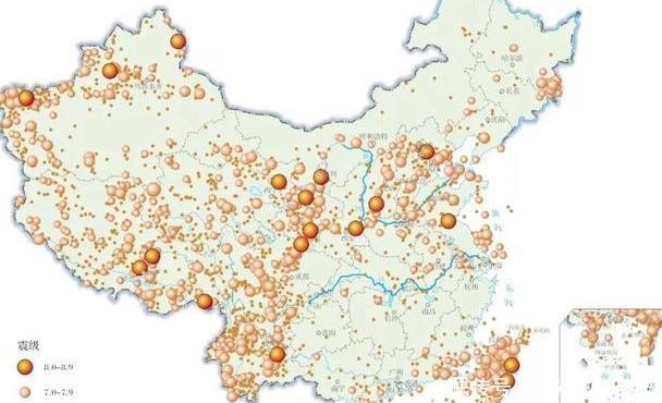 中国百年大地震概览,中国地震带详细分布图