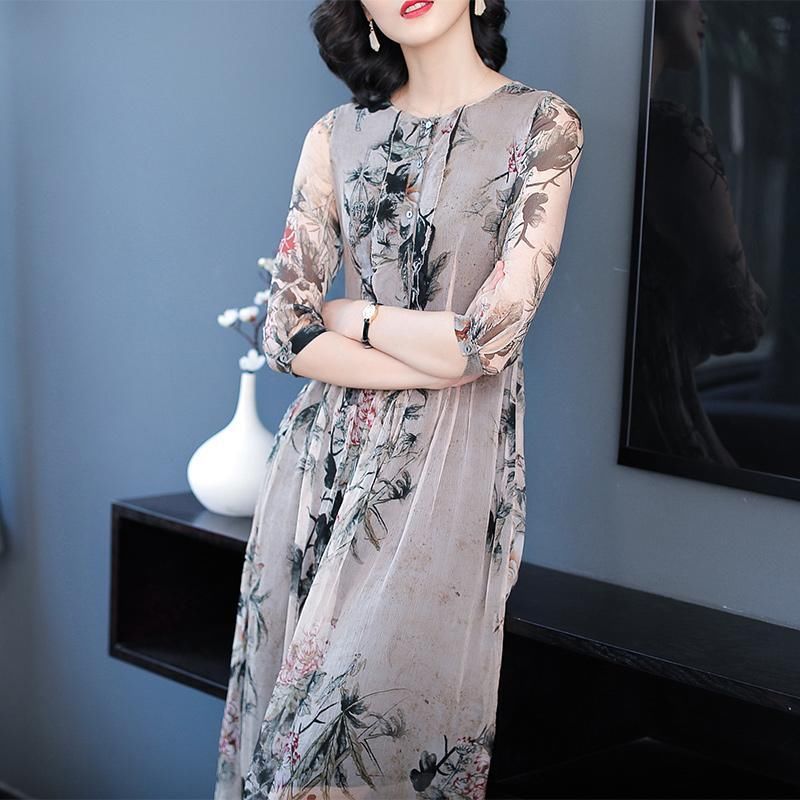 秋天来了，上新7款真丝裙，老婆非要买3件，确实洋气显年轻