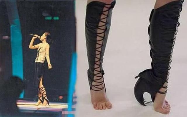 9位女星奇葩高跟鞋,第几个看着脚最疼?最后一位也未免太另类!