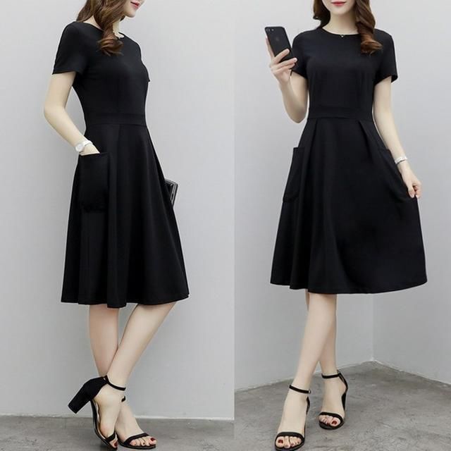 今年最流行“赫本黑”优雅裙，太高贵了!大方得体，更显简约质感