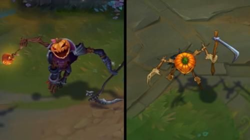  #皮肤#皮肤翻身？稻草人皮肤重做前后对比 多款皮肤现已绝版
