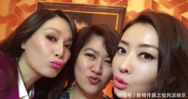 熊黛林皮肤白嫩的美照，图4穿黑丝的闺蜜抢镜，图8皮肤真好！