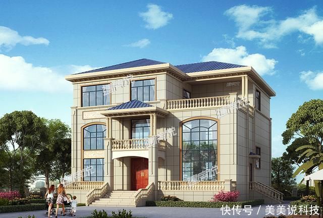 「平面布局图」江西农村35万建别墅,广东60万,福建100万,你觉得哪栋更值?
