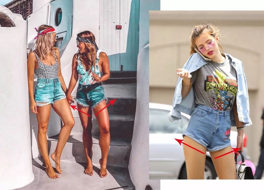 选对了才知道，牛仔短裤真的可以穿出长腿、小蛮腰！