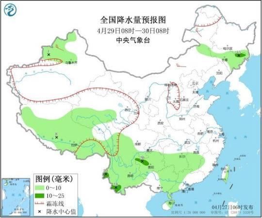  日前：云南阴雨天气已持续一周，到4月29日前，还有小到中雨