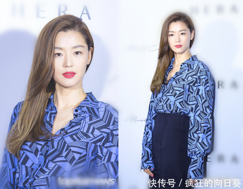 跨国撞衫？杨幂的穿法全智贤模仿不来，网友：凤凰和丑小鸭的对比