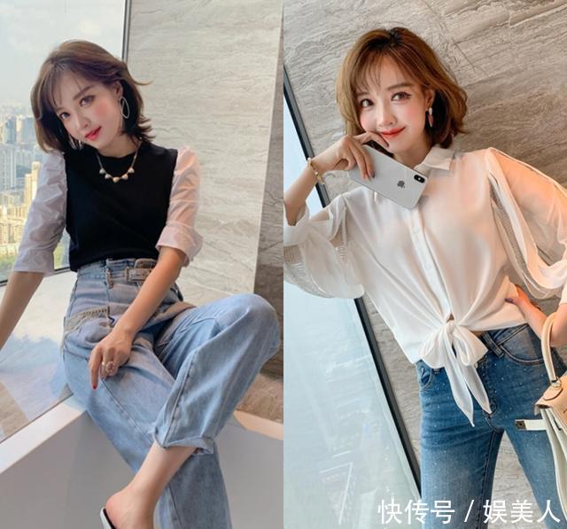 「时髦」牛仔裤搭配参考,经典百搭又时尚,轻轻松松穿出时髦感