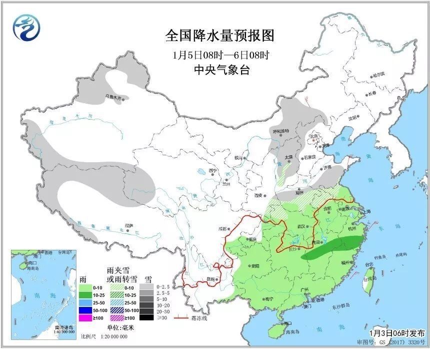 重要天气预警:明天起，我省将迎来大范围雨雪天气，持续5天!