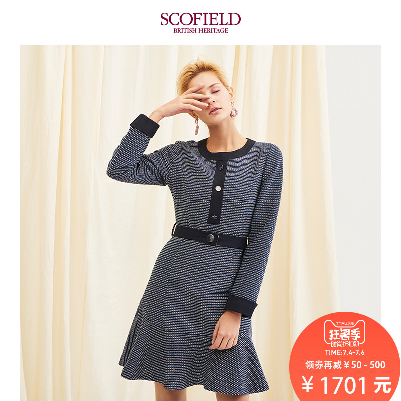 领券100元后1601元-SCOFIELD女装2018春季