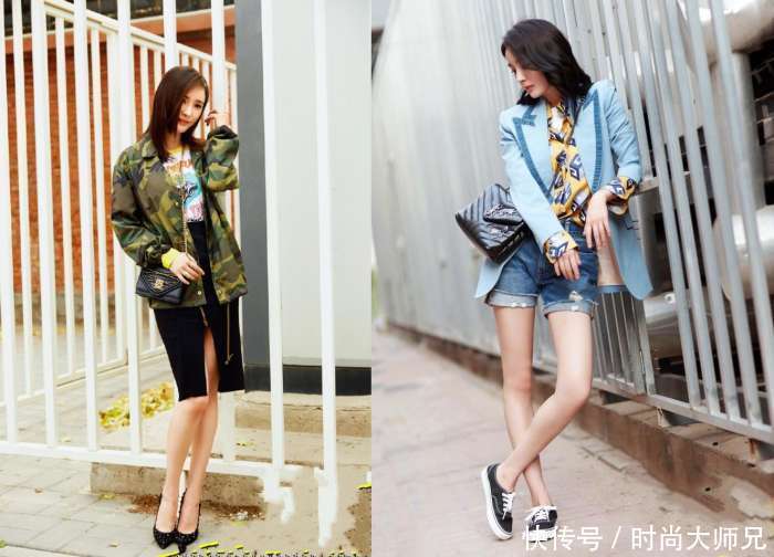 杨幂穿的裙子太短, 不停的用手去捂紧裙口, 网友: 敢穿还不敢露?