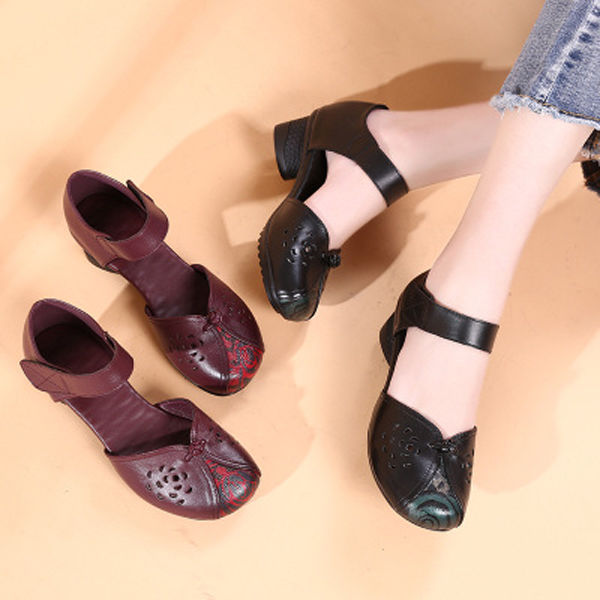 今年流行的妈妈鞋舒适还漂亮，比拖鞋清凉，最美中国女人