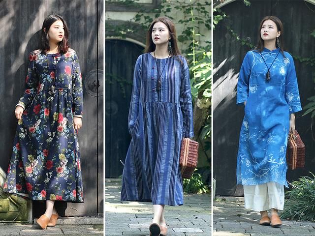 慢生活，轻文艺的棉麻连衣裙，给你返璞归真的美好，遇见美好自己