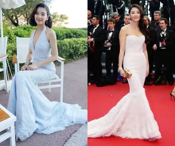 迪丽热巴的身材,范冰冰的身材,张雨绮的身材,都很适合鱼尾裙