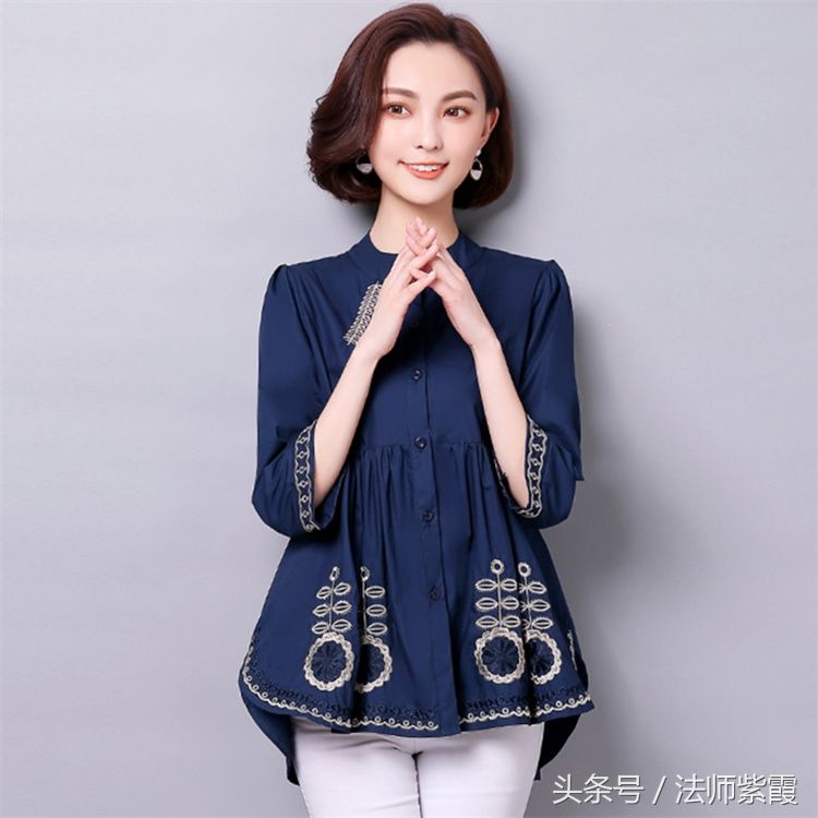 秋款小衫，老婆连买6件，搭配小脚裤，气宇非凡，美得快认不出了