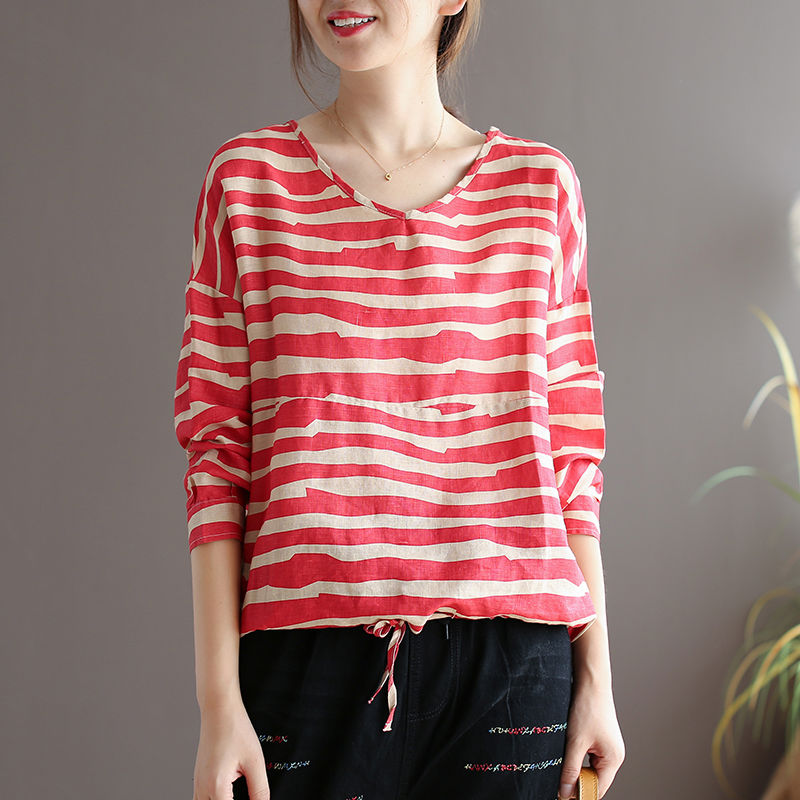 我的天，火的一塌糊涂的棉麻T恤，一款比一款洋气，恨不得全买下