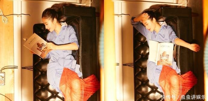 江一燕太会搭了, 衬衫配高腰阔腿裤显腿长, 网友: 这腿我服了