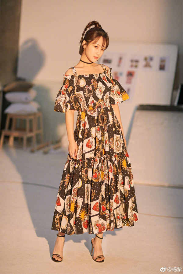 杨紫就是靠这条仙女裙拿下了你的男神！