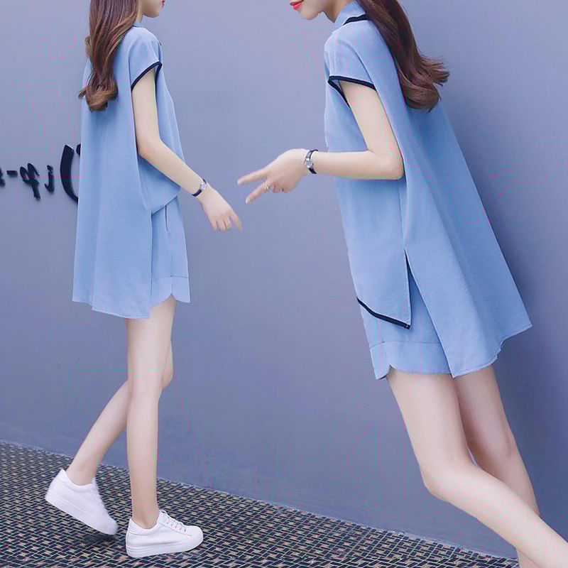 小个子女人穿短裙易走光,换上洋气短裤套装,清爽美嫩不失性感