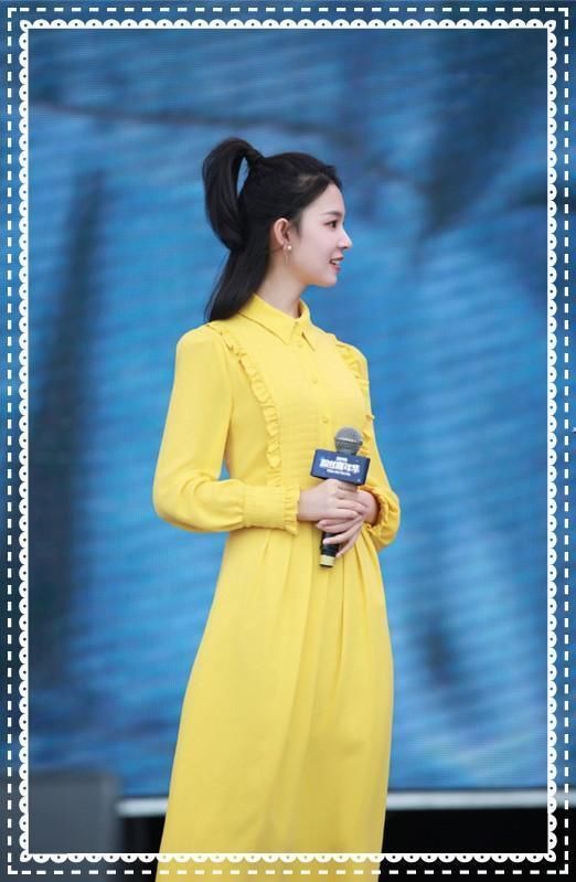 本以为穿黄裙的陈瑶够甜美了，可是看到倪妮，我真的被惊艳到了！