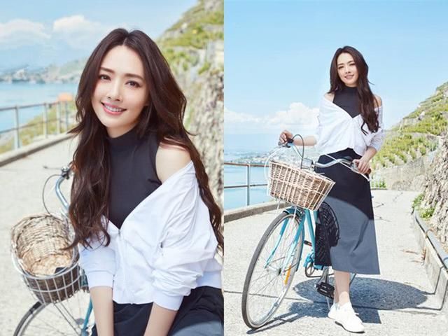 郭碧婷才是真“腿精”，穿瑜伽裤可比奚梦瑶，拼接薄纱也遮不住！