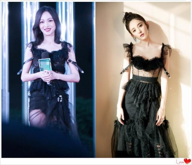 36岁张韶涵穿薄纱裙撞衫26岁古力娜扎都没输，网友:冻龄就服你