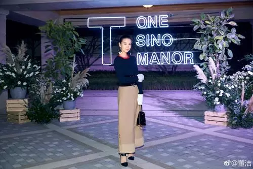 37岁董洁现身活动，薄纱裙穿出一片风尘，网友：清纯形象瞬间崩塌