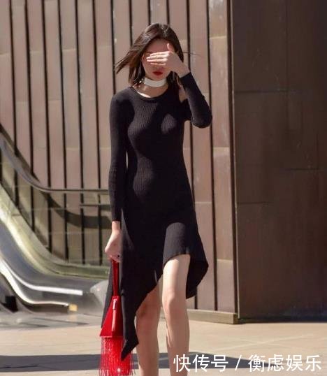 街拍：图五背心搭热裤，“凹凸”的曲线，就是传说中的“好身材”