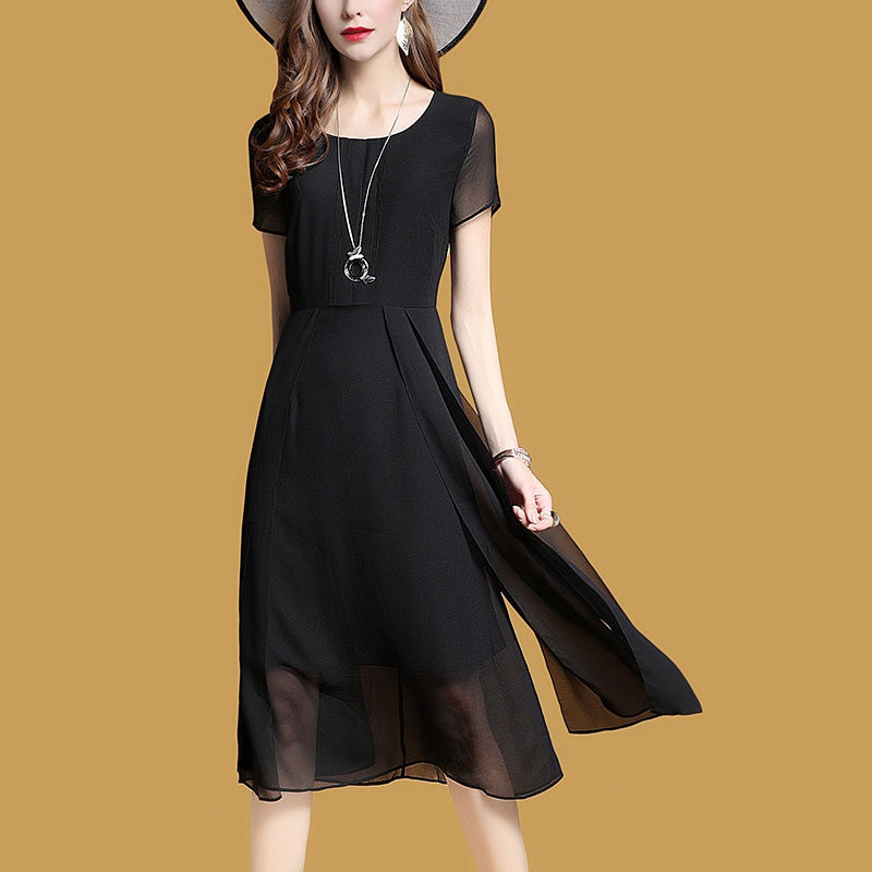 太美了，黑妹子赶紧来瞧瞧!这些精致印花雪纺裙，亮肤又遮肉