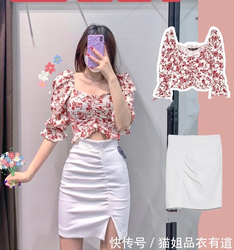  约会■“桃心领”上衣不来一件？约会穿甜美，上学穿时尚，怪不得这么火