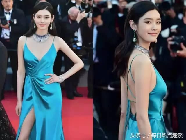 奚梦瑶最近疯狂秀美背,大胆穿衣超过柳岩