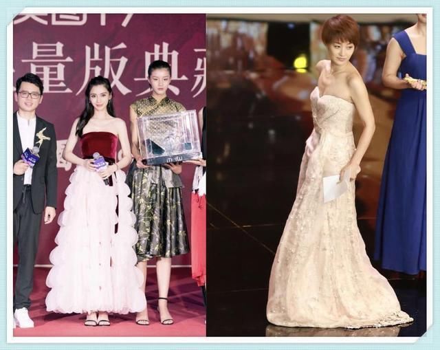 马伊琍不得了!42岁穿抹胸裙比29岁baby还性感,网友:彻底服气!