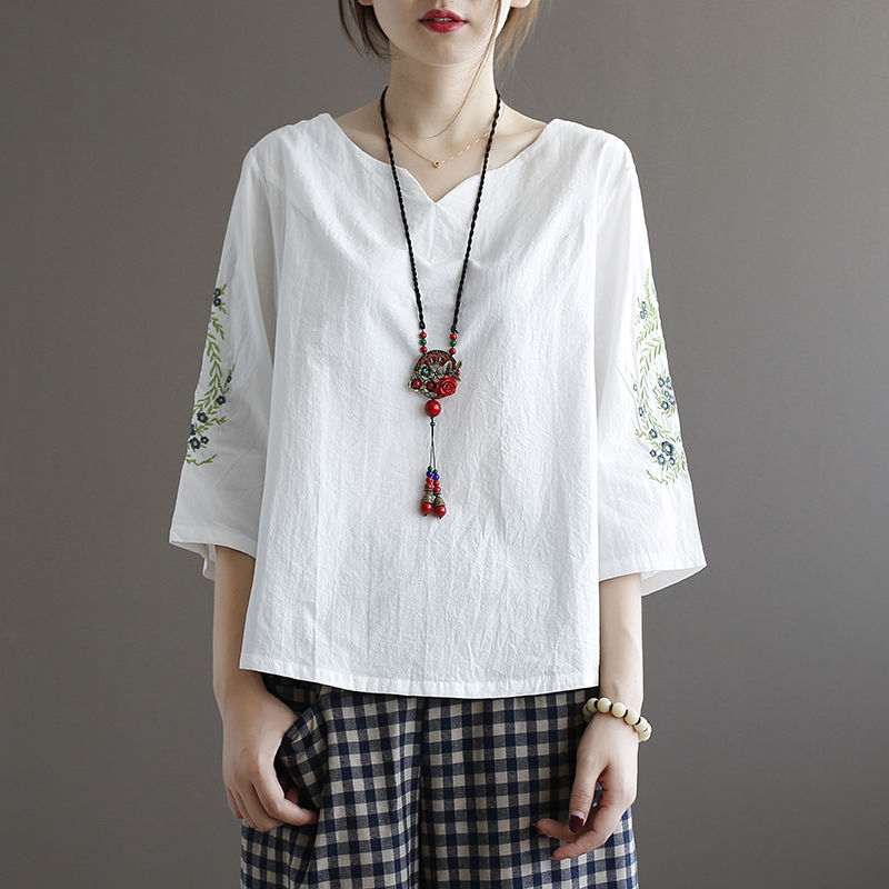 我的天,火的一塌糊涂的棉麻T恤,一款比一款洋气,恨不得全买下