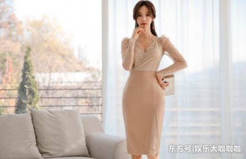  风采■街拍：秋水伊人的美女，一件白色一字肩连衣裙，时尚魅力风采