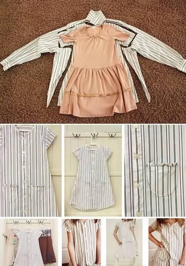 「 T恤变」放着的旧衣服不穿了，就这样改造，美翻了……，春天了