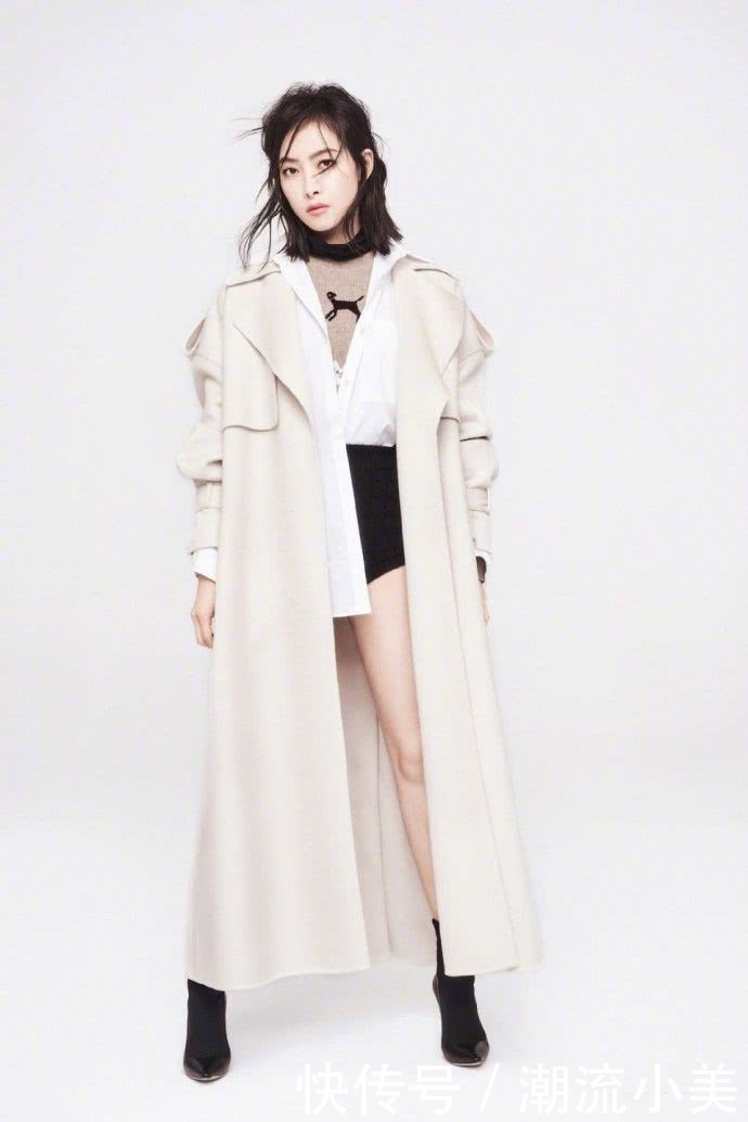 宋茜胆真大，挑战盔甲皮衣耍性感，网友：撑不起来好尴尬！