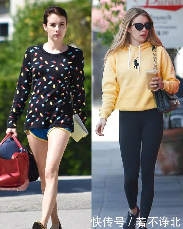  『EmmaRoberts』春季穿平底鞋如何搭配显高显瘦又时髦？跟EmmaRoberts学就对啦！
