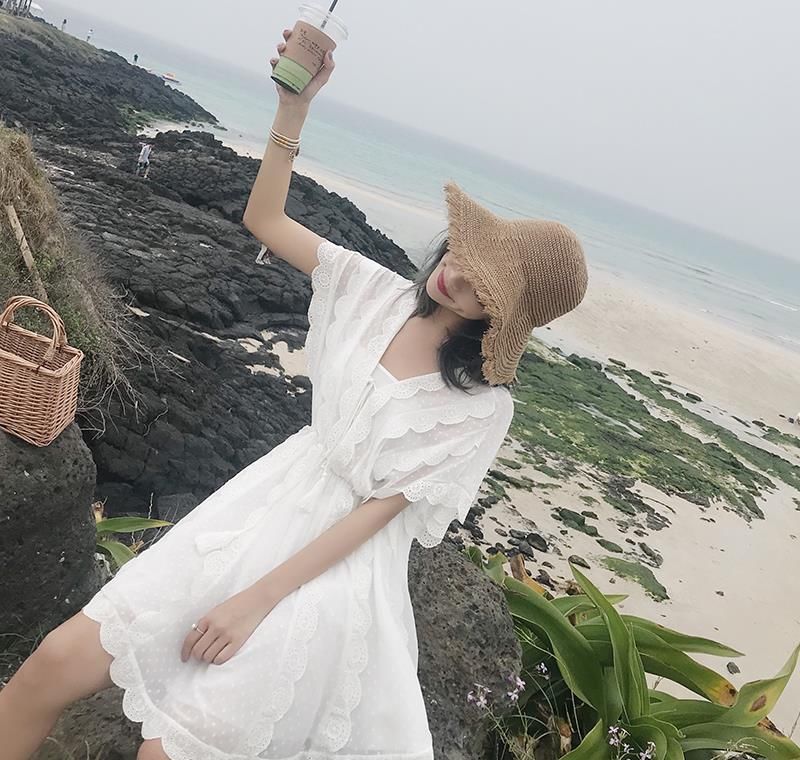  #蕾丝#精致优雅的仙范连衣裙,穿上轻松扮美哦!最佳服饰搭配