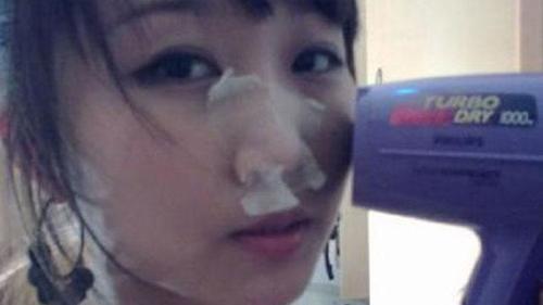 吹风机去黑头，几天下来，鼻子鸡蛋般光滑