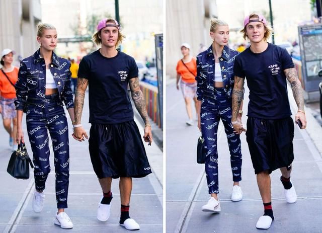 海狸比伯订婚后秀恩爱停不下来，来学他们的街头范儿cp穿搭