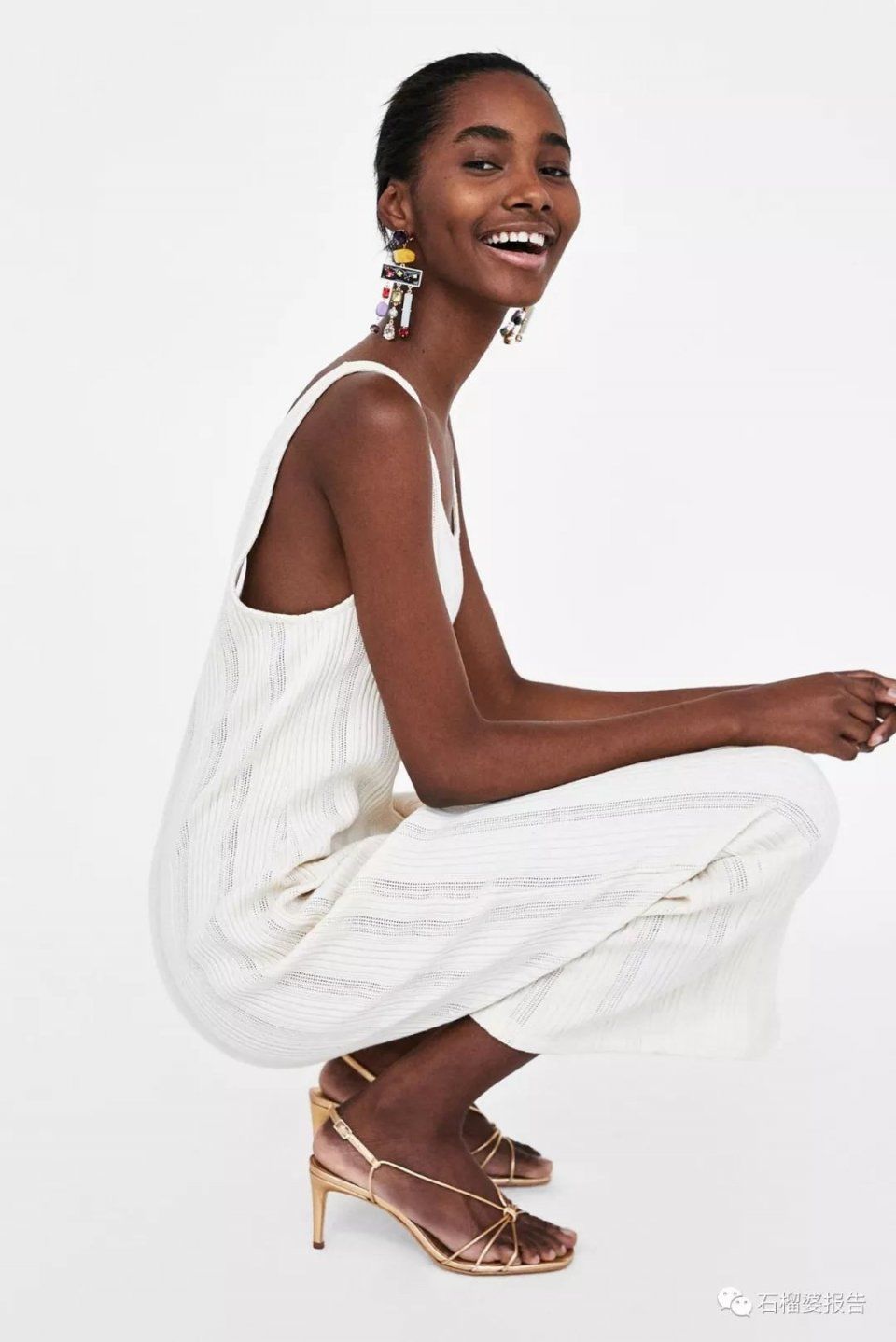 有了这双仙女凉鞋,夏季基础款自带一层迷人金边